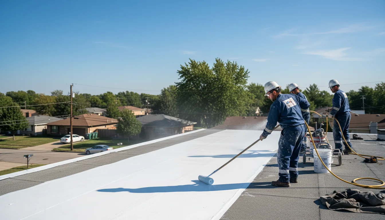 Commercial roof coating in Thorntown, IN near me